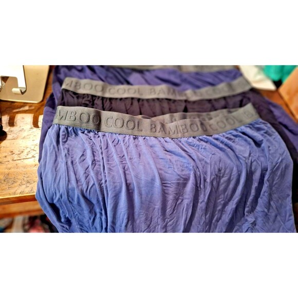 Bamboo Cool Mens 3 Pack Boxer Briefs Size X L Multicolor  New - Picture 2 of 6
